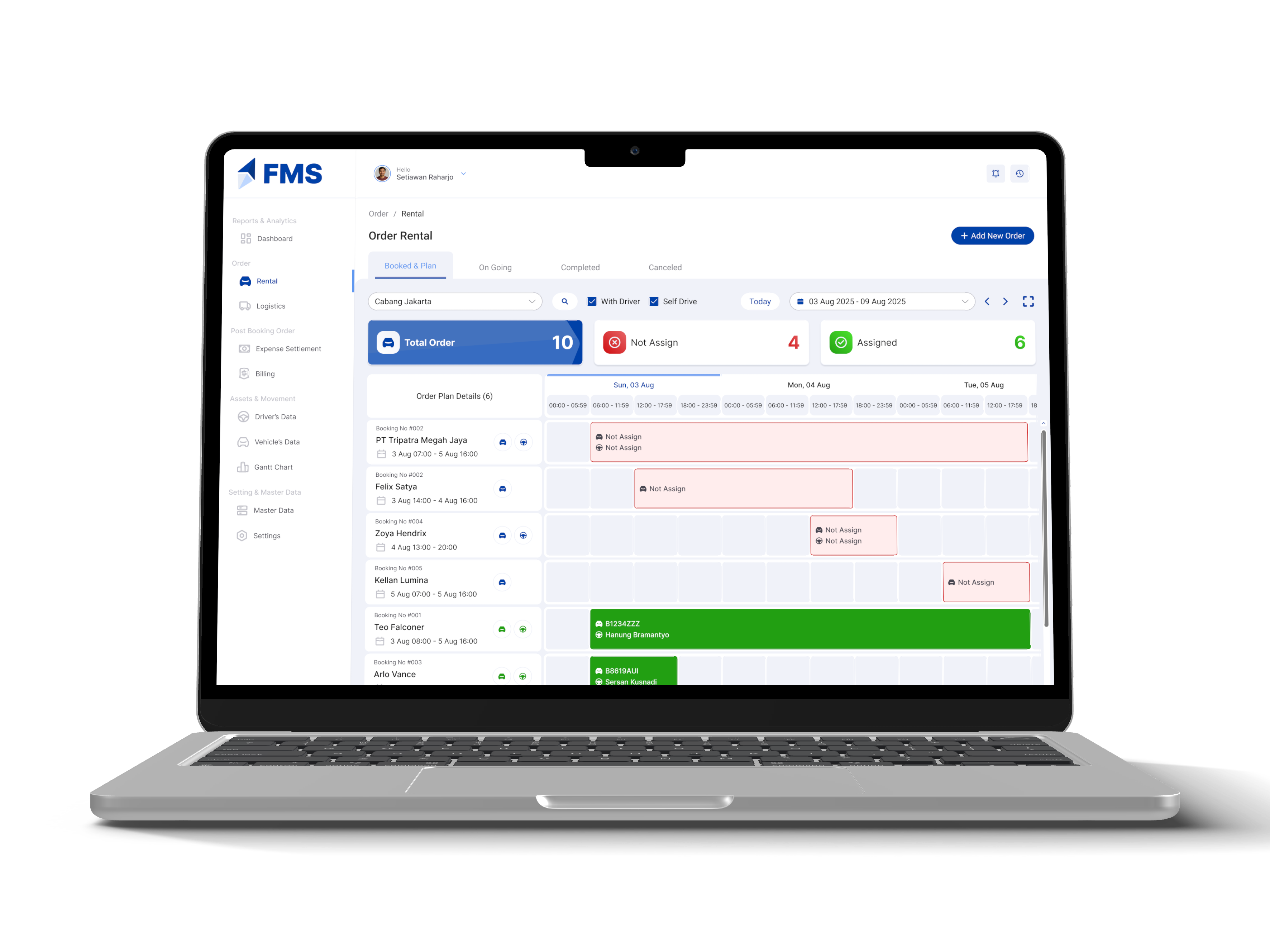 FMS - Booking Order